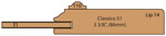 cross section of Glenellen kitchen cabinet door with applied moulding